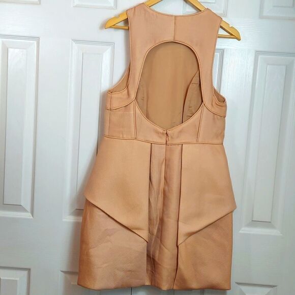 Tibi Origami Simona Jacquard Open Back Mini Dress Sz 12 NWT - Picture 6 of 11